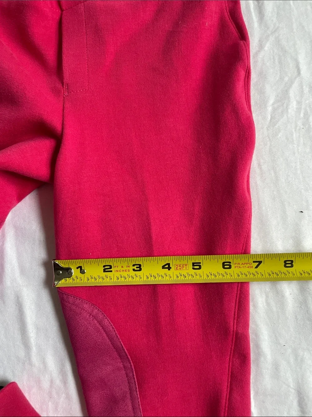 NWT Tuffrider Pants Equestrian Riding Breeches Leggings Size 8 Pink Horse Girl